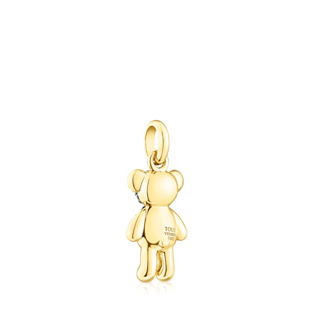Кулон Teddy Bear Splash из вермеля с хромдиопсидом фото 4