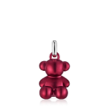 Кулон Bold Bear из стали с красным покрытием