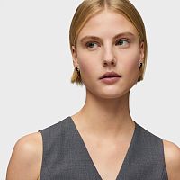 Серьги из серебра с ониксом