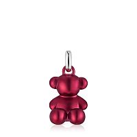 Кулон Bold Bear из стали с красным покрытием