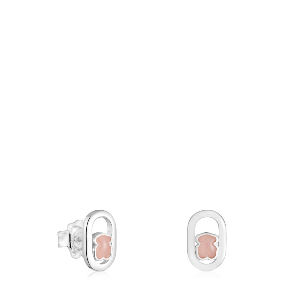 Серьги из серебра с кварцем фото 2