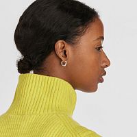 Серьги Bold Motif из серебра