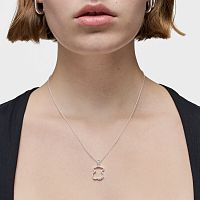 Кулон на цепи из серебра