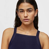 Кулон на цепи из серебра