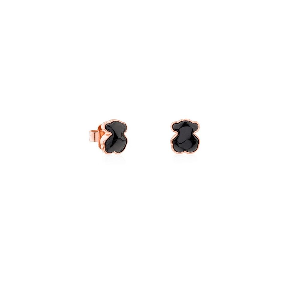 Серьги Motif из вермеля с ониксом