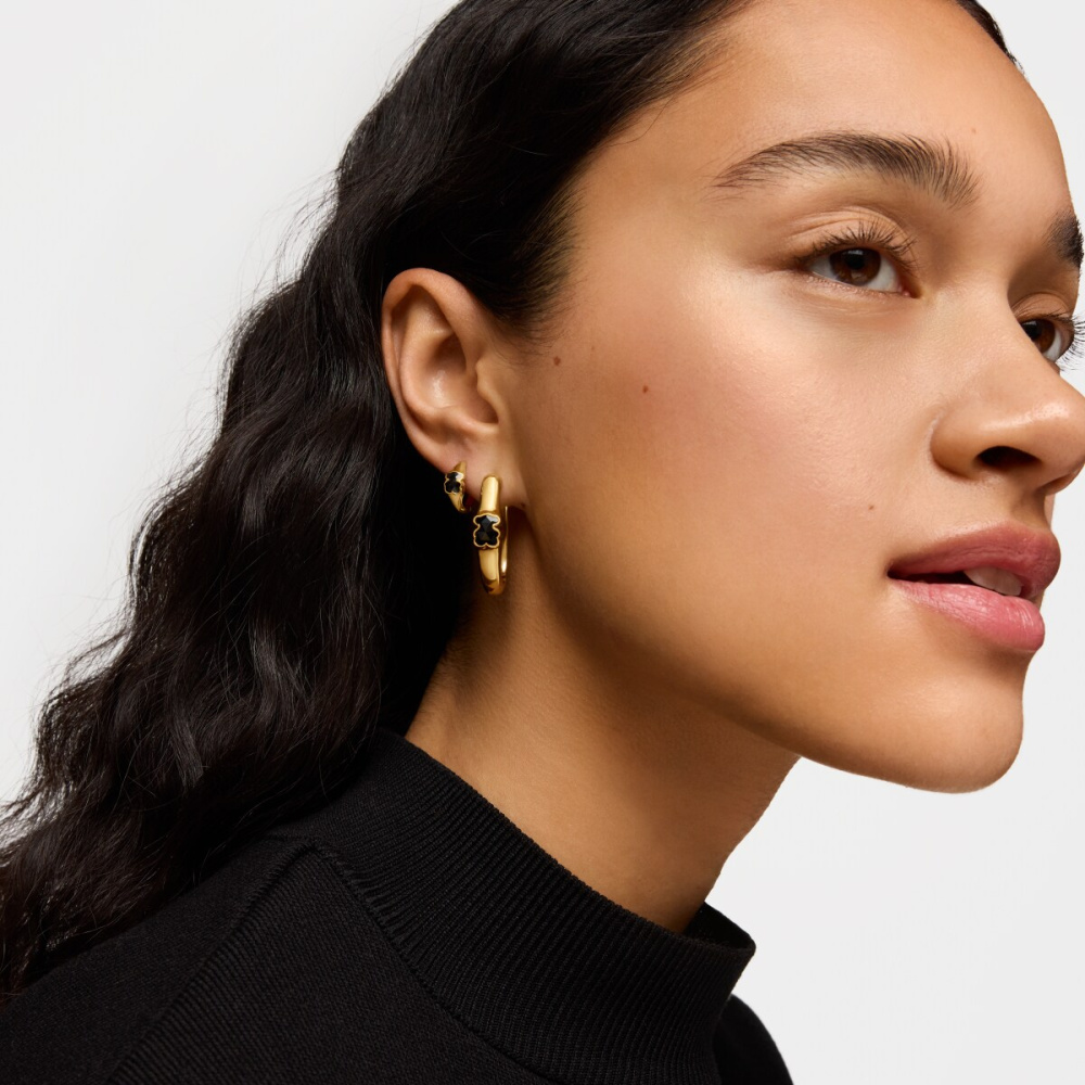 Серьги Icon Color из вермеля с ониксом фото 6