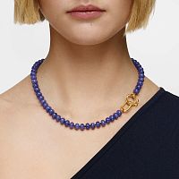 Ожерелье Hold Oval из вермеля с голубым кварцем