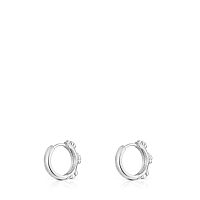 Серьги Bold Motif из серебра