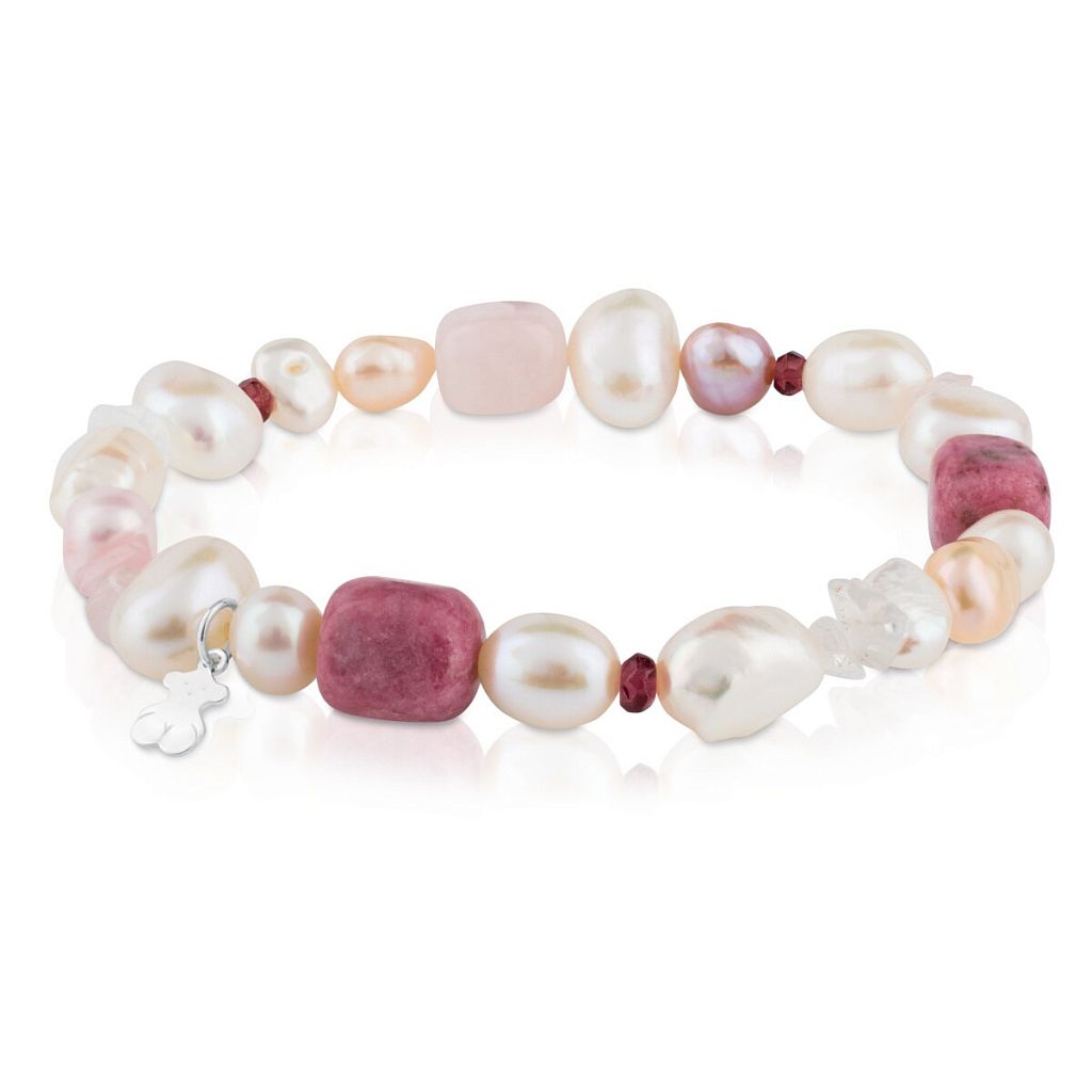 Браслет Pearls из серебра с натуральными камнями