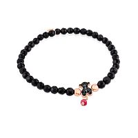 Браслет Motif из вермеля и оникса 