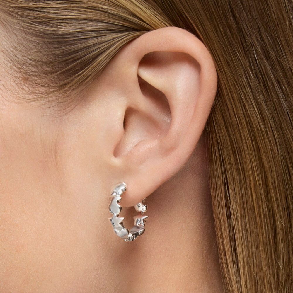 Серьги-кольца из серебра фото 9