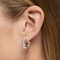 Серьги-кольца из серебра