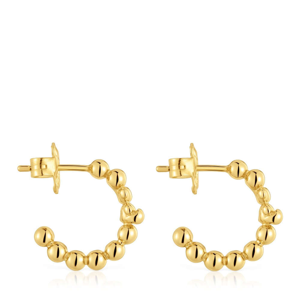Серьги-креолы Gloss из вермеля фото 3