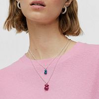 Кулон Bold Bear из стали с синим покрытием