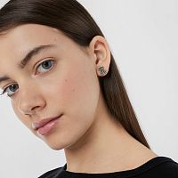 Серьги Grace из серебра с марказитами