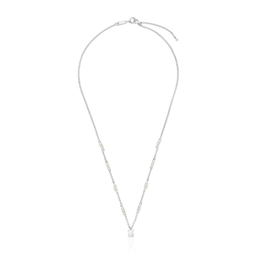 Колье из серебра с жемчугом фото 3