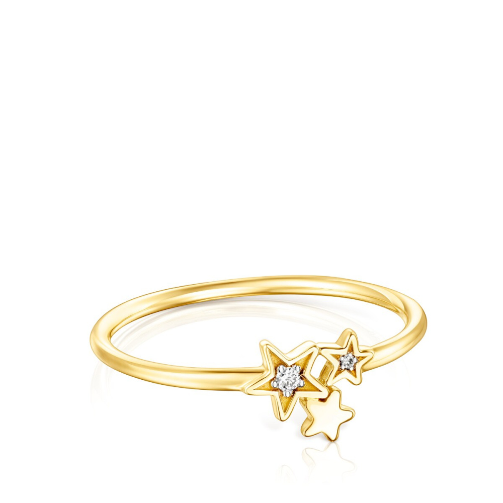 Кольцо Teddy Bear Stars из золота с бриллиантами фото 3