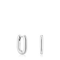 Серьги-кольца Basics из серебра