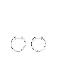 Серьги из белого золота с бриллиантами