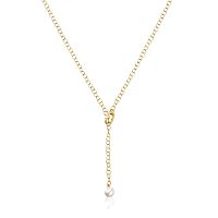 Колье Hold Oval из золота с жемчугом