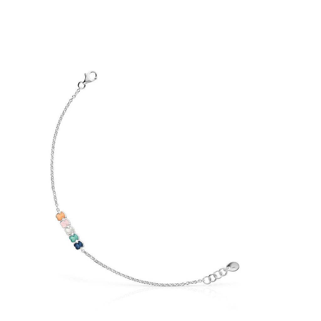 Браслет Mini Color из серебра с камнями