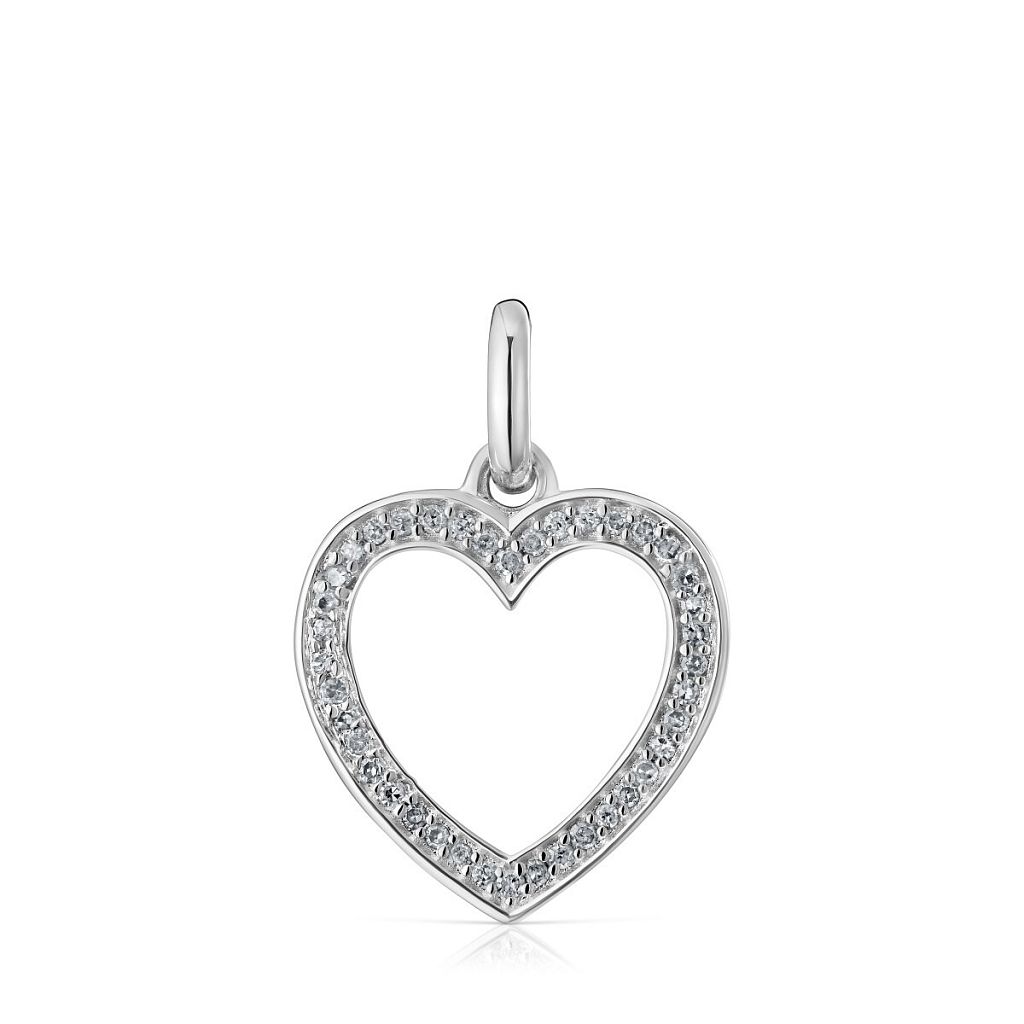 Подвеска-сердце Nocturne из серебра с бриллиантами