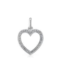 Подвеска-сердце Nocturne из серебра с бриллиантами