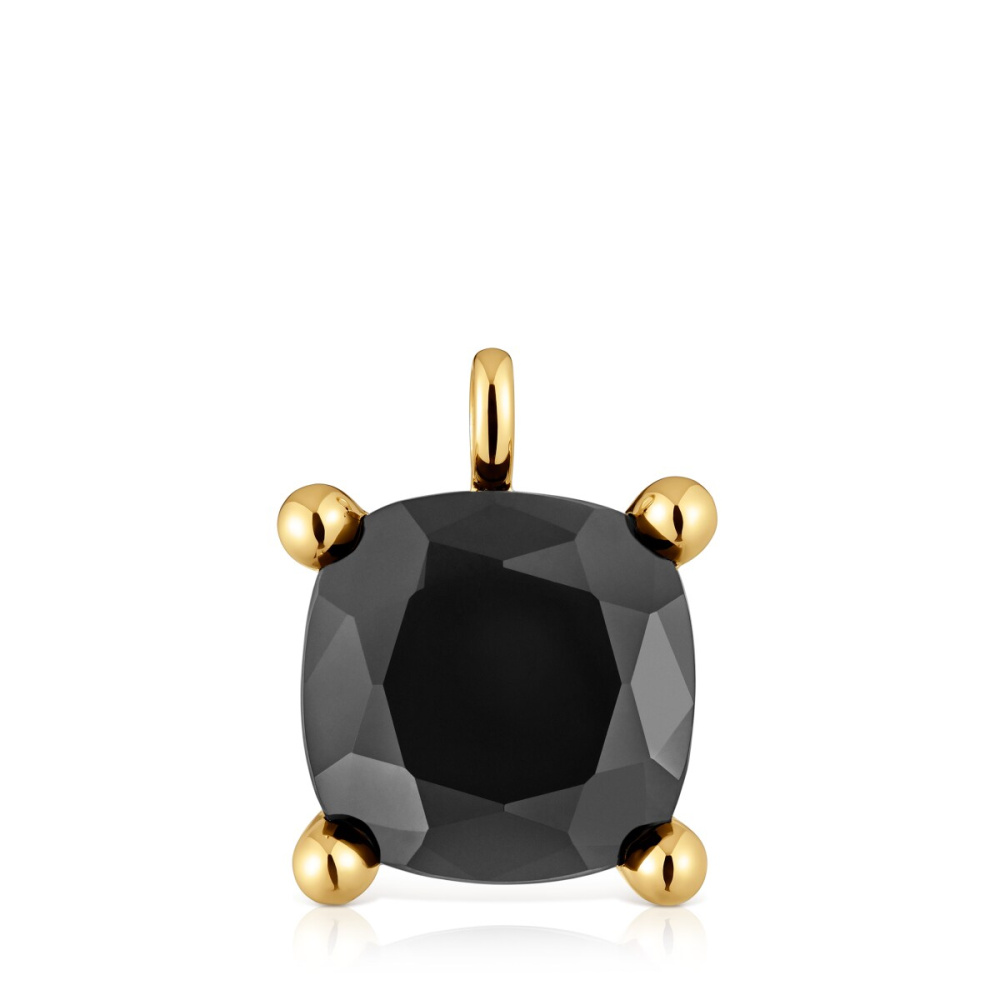 Кулон Color Black из вермеля с ониксом фото 2
