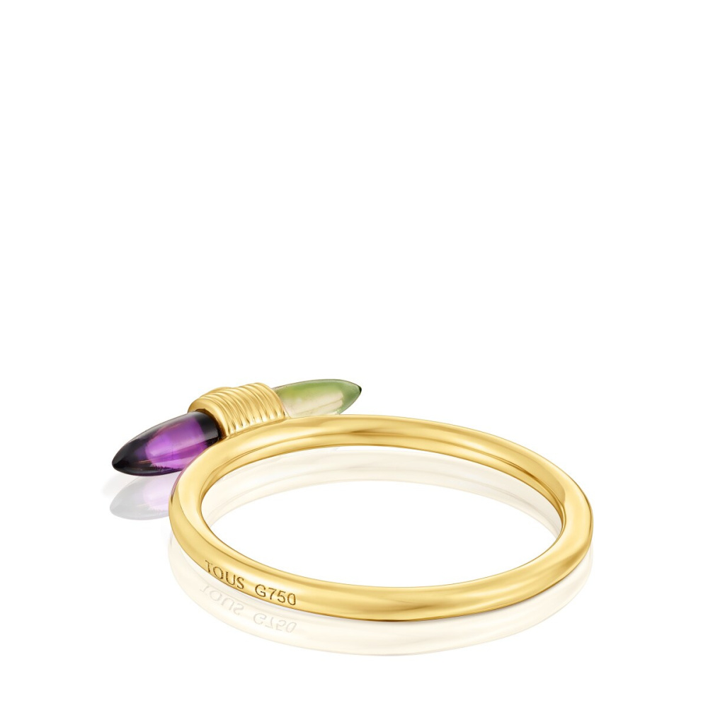 Золотое кольцо TOUS Lure с камнями фото 3