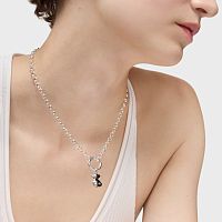 Кулон из серебра и темного серебра