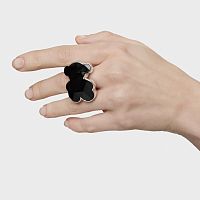 Кольцо из серебра с ониксом