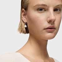 Серьги Hold Oval из золота с жемчугом