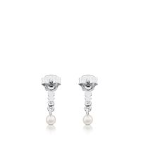 Серьги Straight из серебра с жемчугом