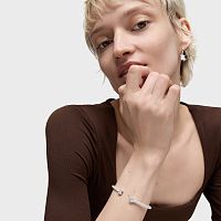 Браслет из серебра и стали