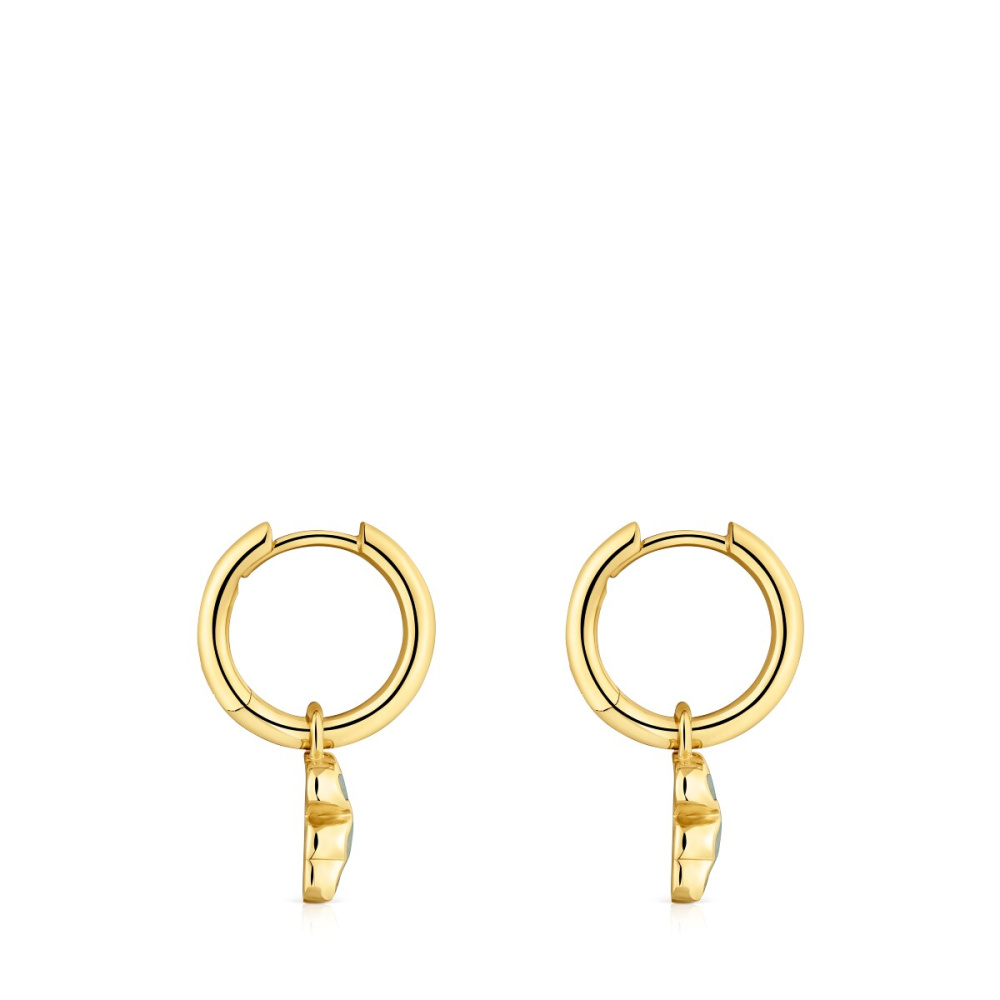 Серьги-кольца из вермеля фото 3