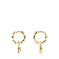 Серьги-кольца из вермеля