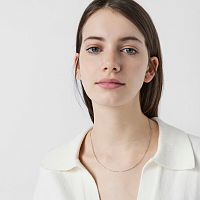 Цепь  Chain из белого золота