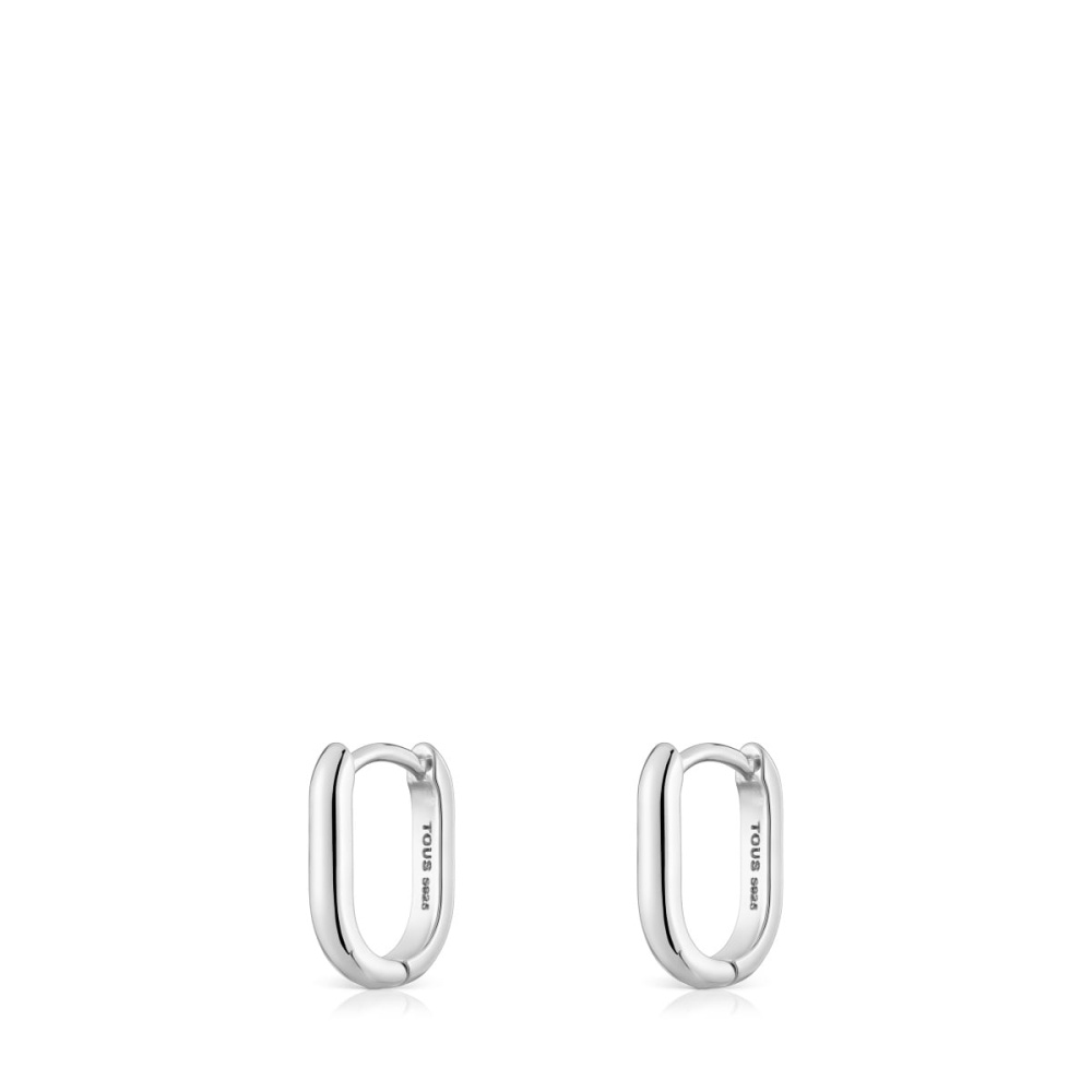 Серьги-кольца Basics из серебра фото 4