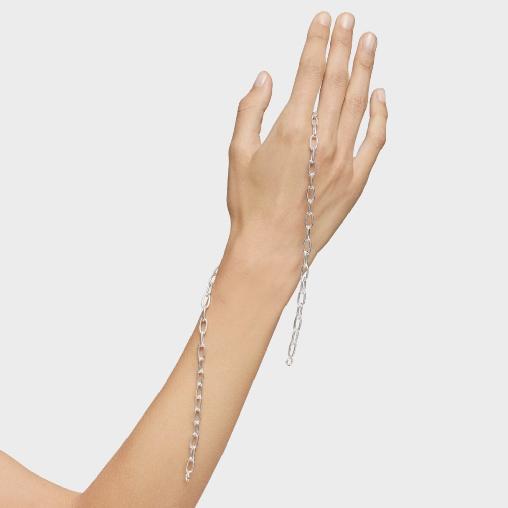 Колье Hold Oval из серебра фото 9