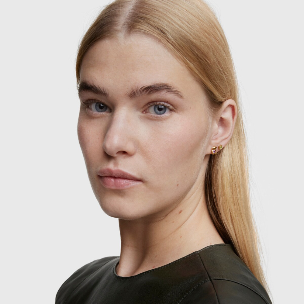 Серьги из вермеля с аметистом фото 8