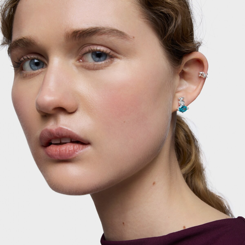 Серьги Bold Bear LGG из серебра с синими сапфирами  фото 6