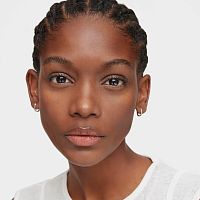 Серьги-кольца Basic из серебра