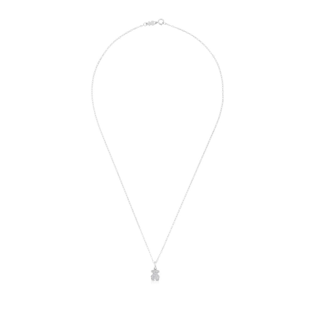 Кулон Bear из белого золота с бриллиантами фото 2