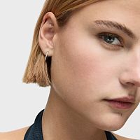 Серьги из белого золота с бриллиантами