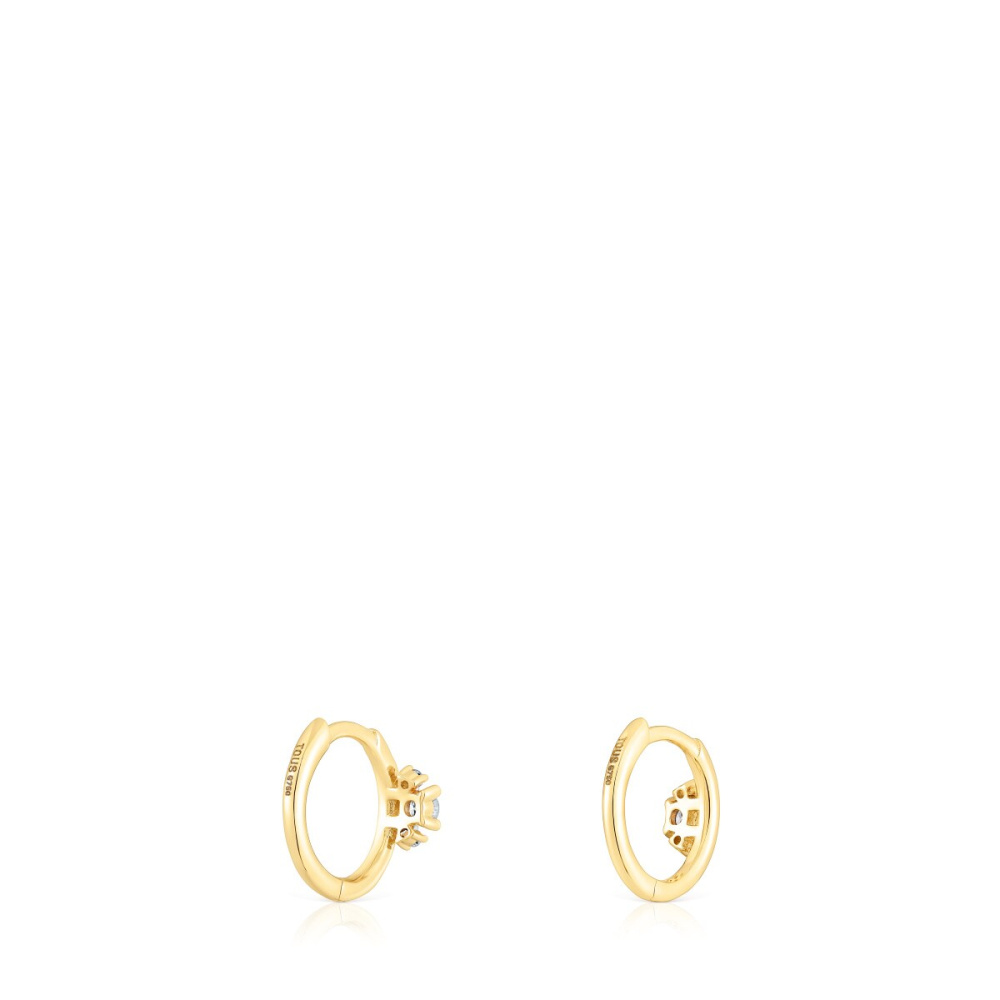Серьги-кольца TOUS Les Classiques из 18-каратного золота с бриллиантами фото 4