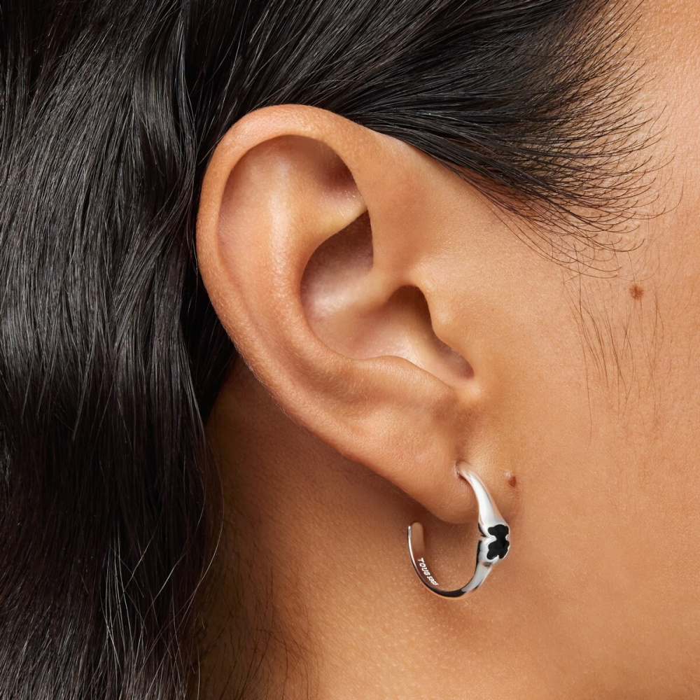 Серьги из серебра с ониксом фото 7