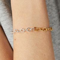 Браслет из серебра и вермеля