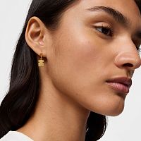 Серьги-кольца из вермеля