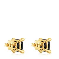 Серьги Color Black из вермеля с ониксом