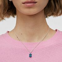 Кулон Bold Bear из стали с синим покрытием